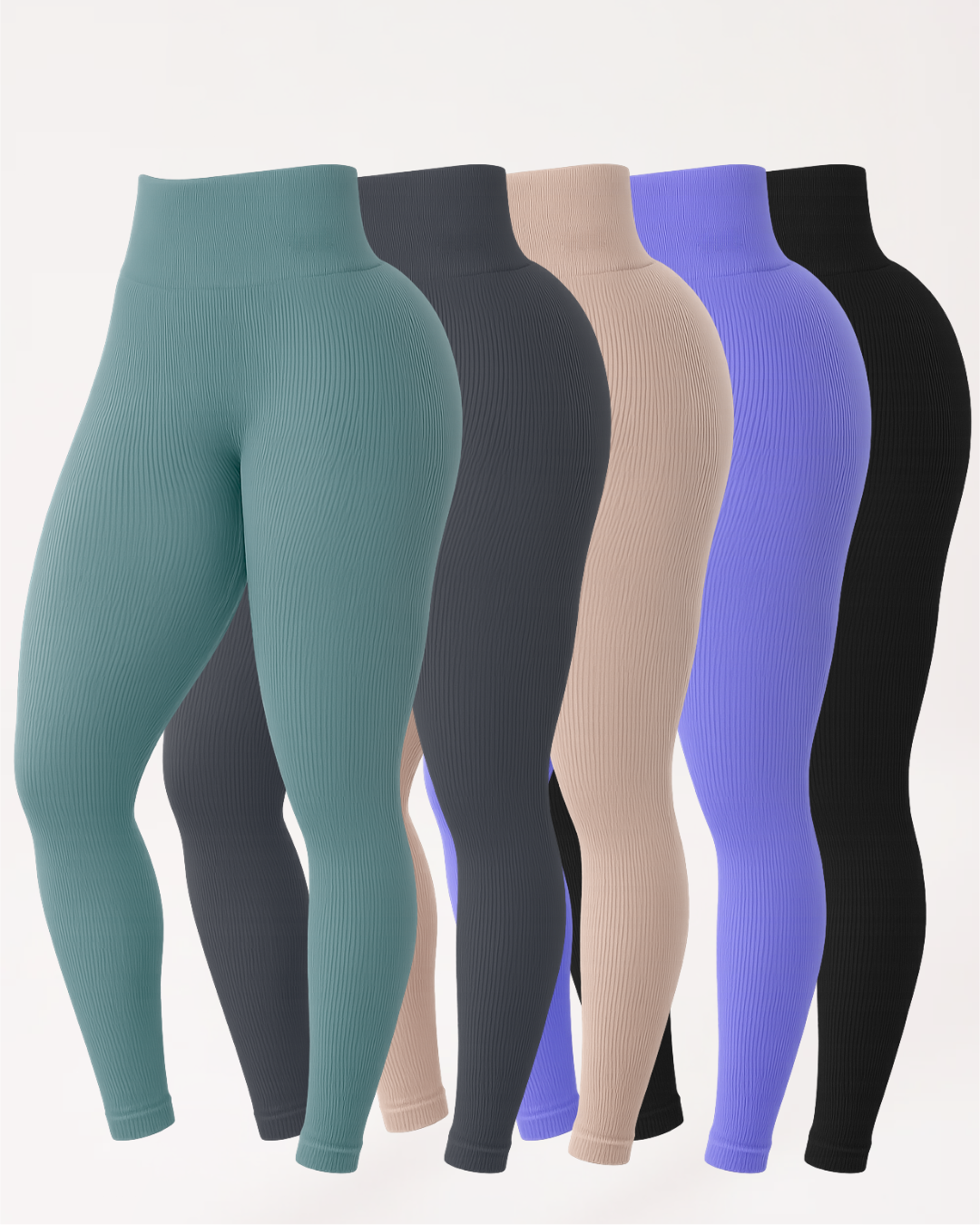 Conjunto 5 Leggings Modeladoras Empina BumBum