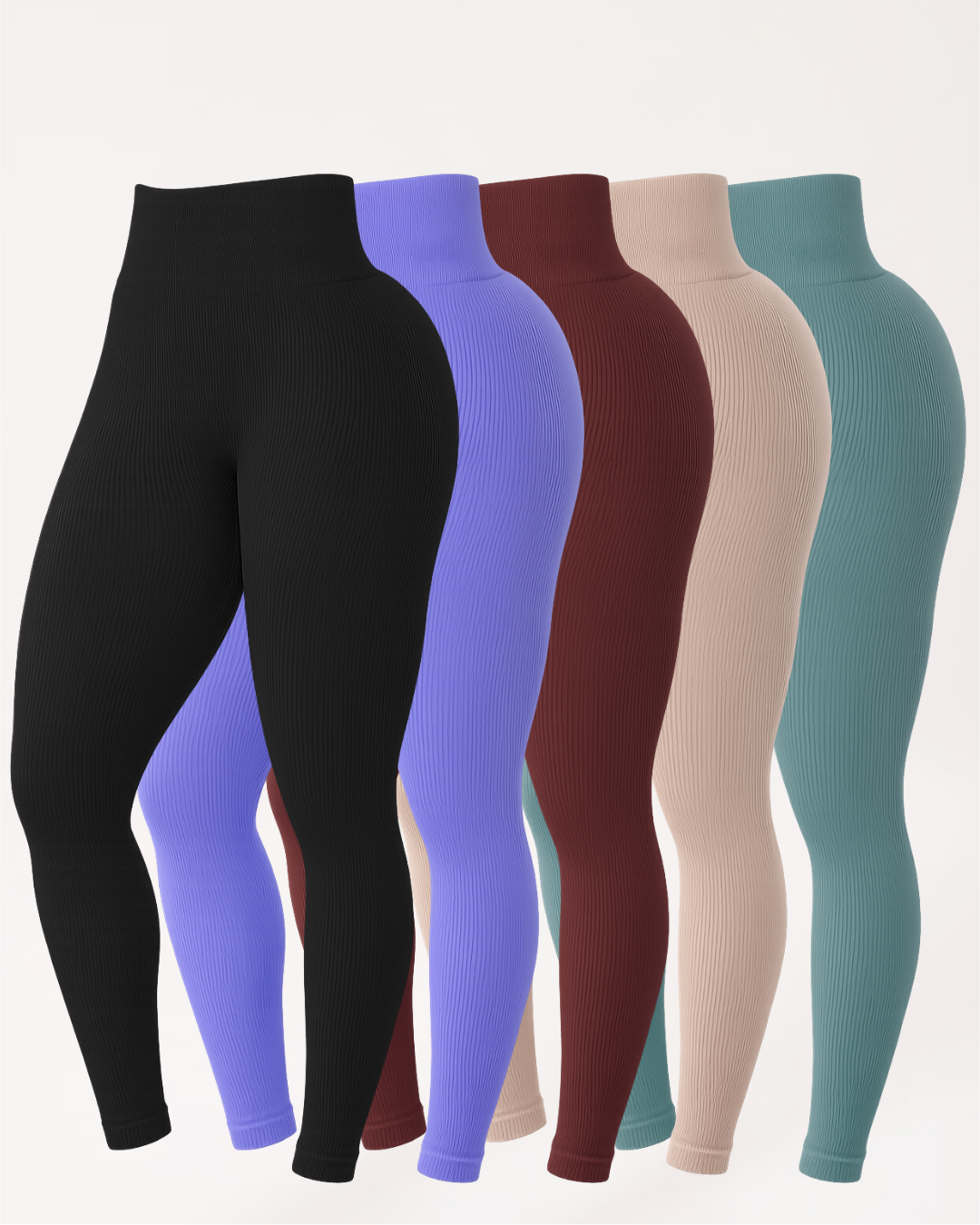 Conjunto 5 Leggings Modeladoras Empina BumBum