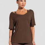 Blusa feminina com decote v soul