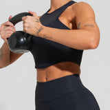 Cropped fitness feminino com cava americana soul