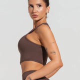 Cropped fitness feminino com cava americana soul