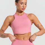 Cropped fitness feminino com cava americana soul