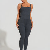 Macacão fitness feminino com alças reguláveis soul