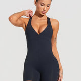 Macaquinho fitness feminino nadador com decote soul