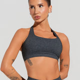 Top fitness feminino modelo nadador soul