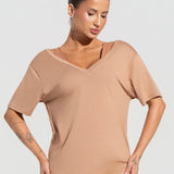 Blusa feminina com decote v soul