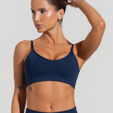 Top fitness feminino com alças finas reguláveis soul
