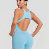 Macaquinho fitness feminino nadador com decote soul