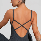 Macacão fitness feminino com alças reguláveis soul