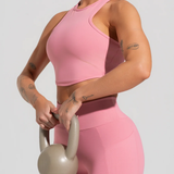 Cropped fitness feminino com cava americana soul