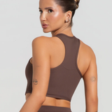 Cropped fitness feminino com cava americana soul